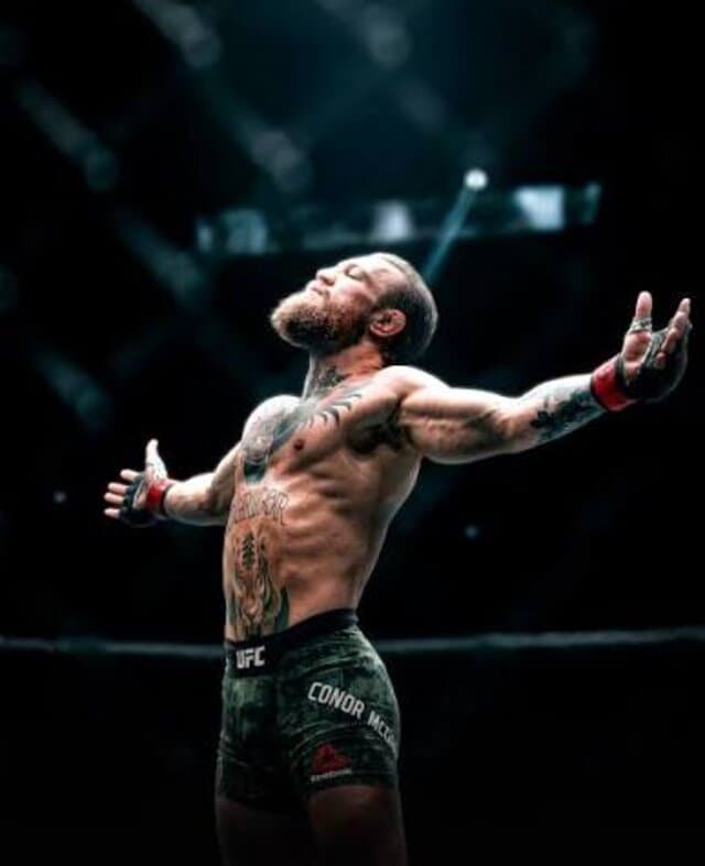Conor McGregor, bras ouverts dans l'octogone